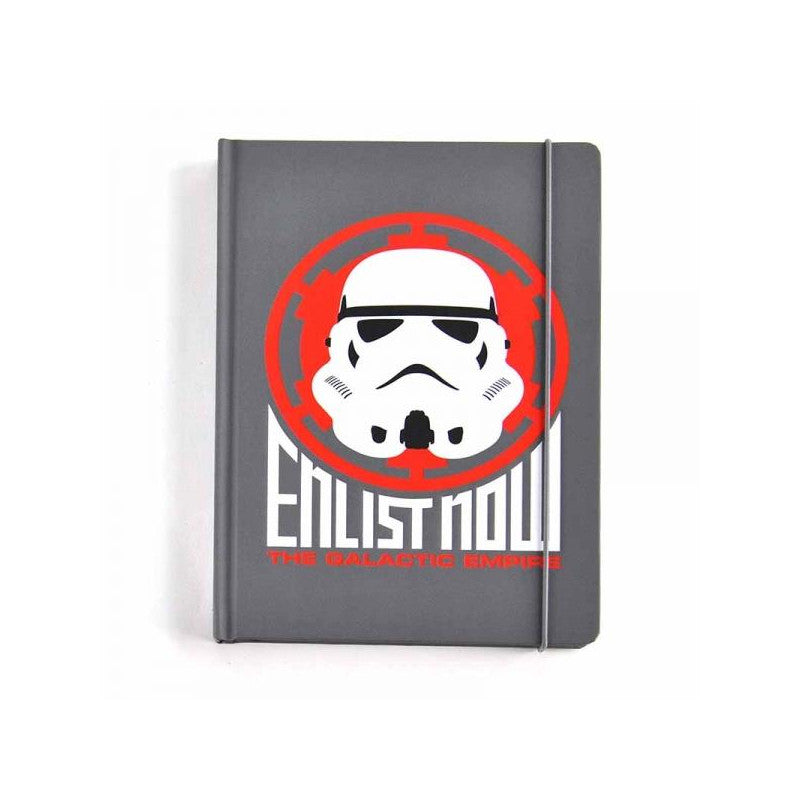 Star Wars - Stormtrooper Badge Icon A5 Notebook - flash vidéo