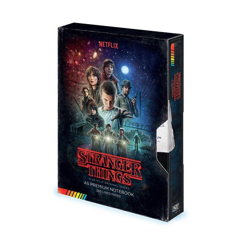 Stranger Things - VHS Season One A5 Premium Notebook - flash vidéo