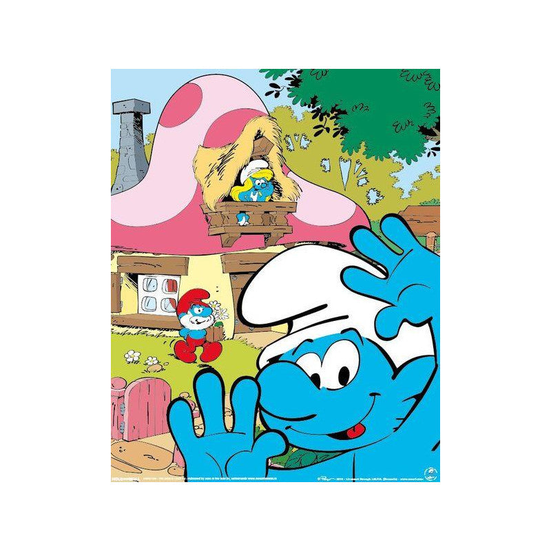 The Smurfs Close Up - Mini Poster