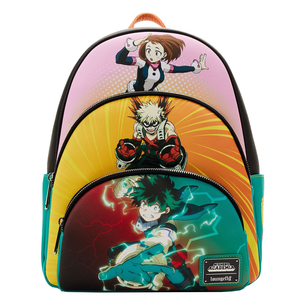 Loungefly: My Hero Academia - Triple Pocket Scene Mini Backpack - flash vidéo