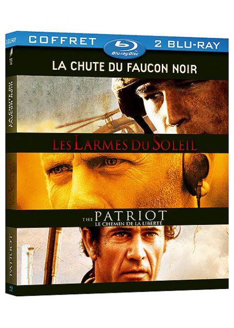 Coffret Guerre : Les Larmes Du Soleil The Patriot La Chute Du Faucon Noir [Blu-Ray]