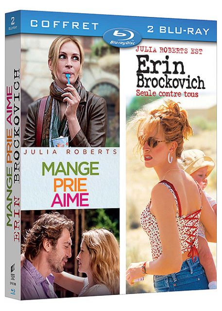 Coffret Julia Roberts : Mange, Prie, Aime Erin Brockovich [Blu-Ray]