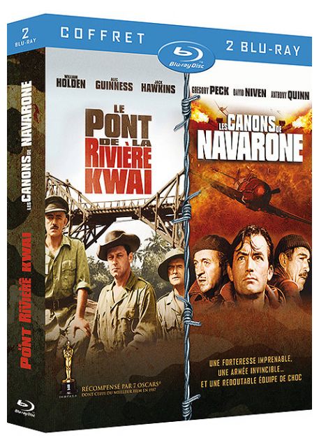 Coffret Guerre 1 : Le Pont De La Rivière Kwai Les Canons De Navarone [Blu-Ray]