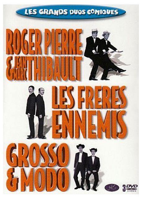 Coffret Les Grands Duos Comiques : Les Frères Ennemis  Grosso Et Modo  Roger Pierre Et Jean-Marc Thibault [DVD] - flash vidéo