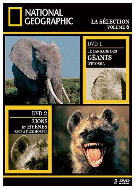 National Geographic, La Selection Vol. 6 : Le Langage Des Geants De L'etosha / Lions Et Hyenes, Face A Face Mortel [DVD] - flash vidéo