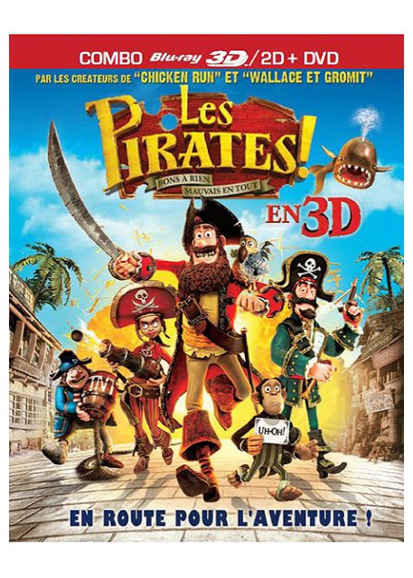 Les Pirates ! Bons à Rien, Mauvais En Tout [Combo DVD, Blu-Ray, Blu-Ray 3D]