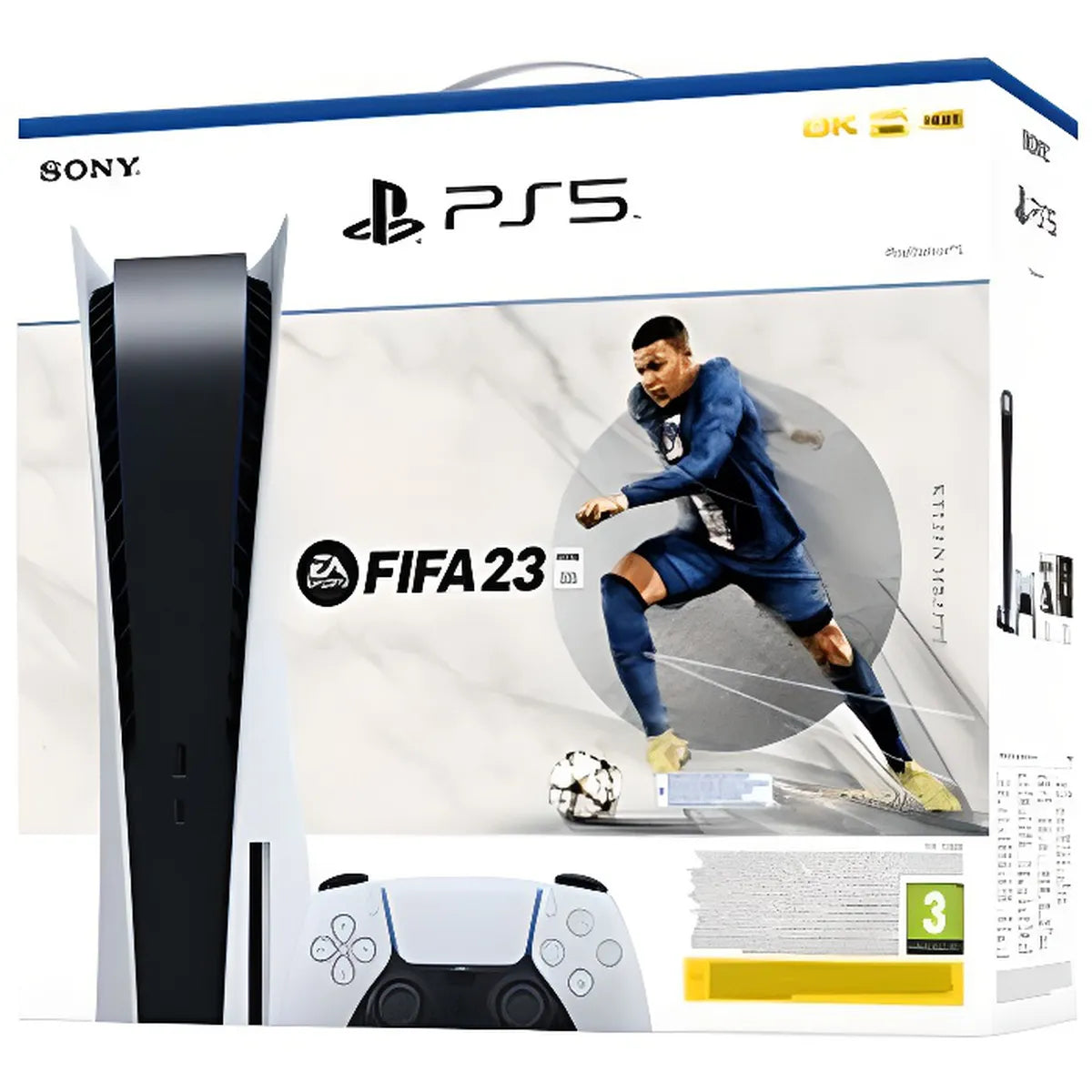 PlayStation 5 White + Fifa 23 Voucher Code - flash vidéo