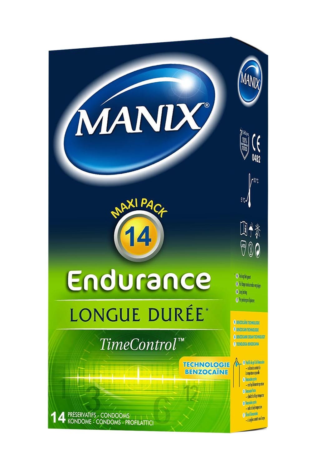 Marc Dorcel - Préservatifs Manix Endurance * 14 [Bien être et santé]