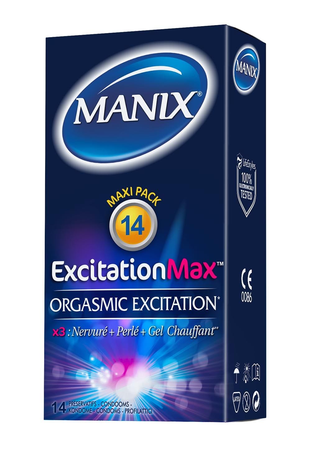 Préservatifs Manix excitation max 14 [Dorcel Bien-être]