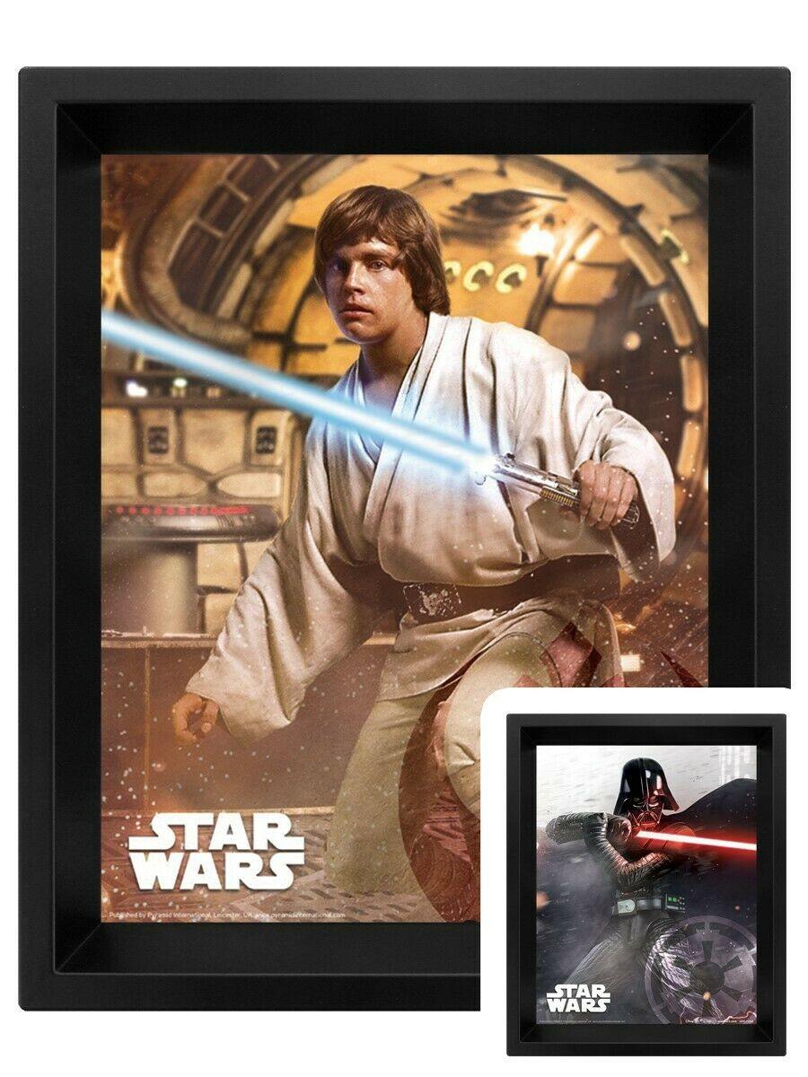 Star Wars - Vador Vs Skywalker Affiche lenticulaire 3D 28,7 x 23,5cm - flash vidéo