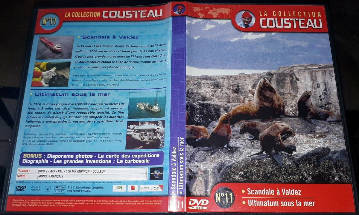 Lot 6 DVD : LA COLLECTION COUSTEAU N°1, 11, 37, 38, 44 et Le Monde Du Silence |DVD]