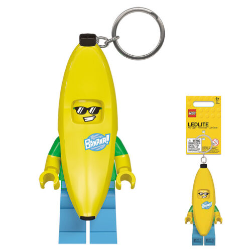 Porte-clés LED Lego mini figurine Banana Guy - flash vidéo