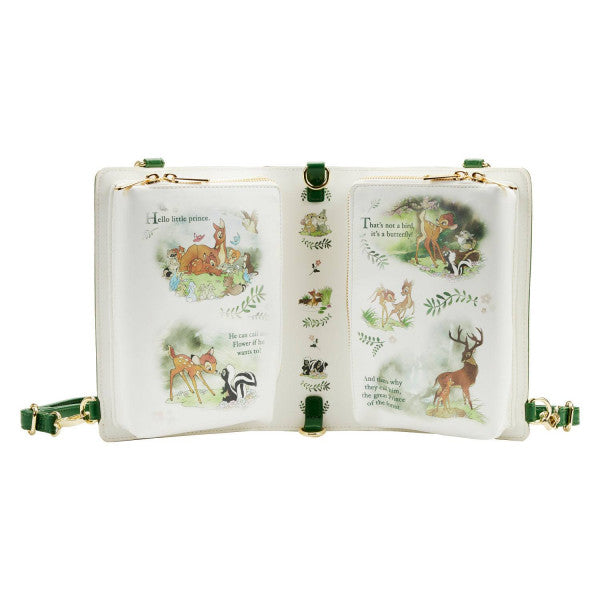 Loungefly: Disney - Bambi - Classic Books Bambi Convertible Cross Body bag - flash vidéo