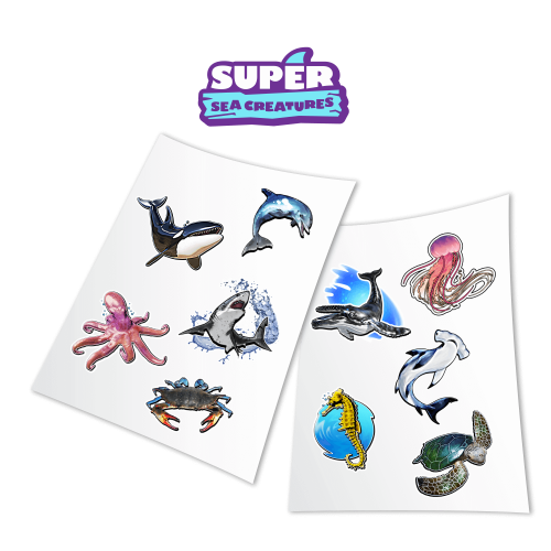 STICKERS Super Sea Creatures - flash vidéo