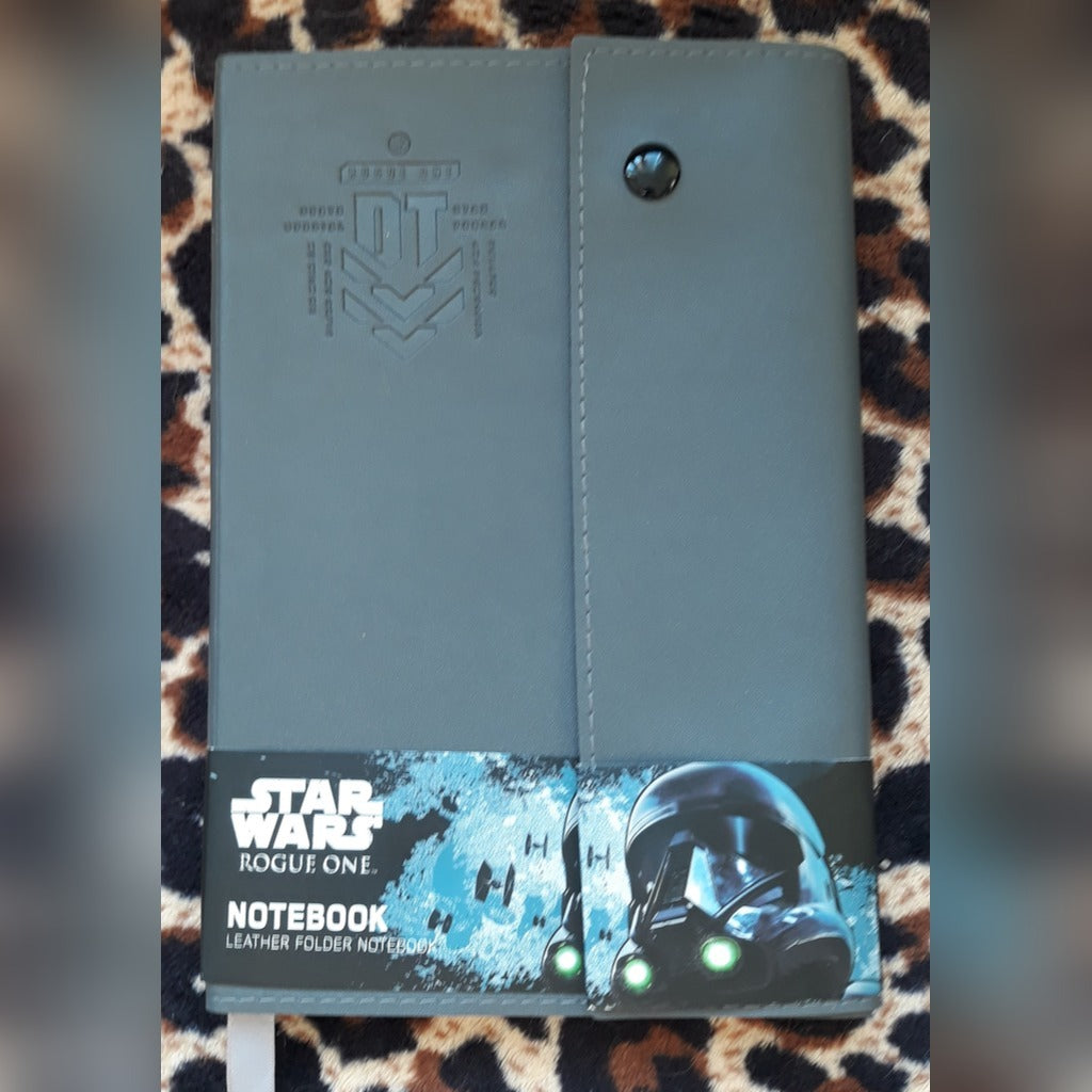 Star Wars Rogue One Empire Death Star Logo Leather Notebook