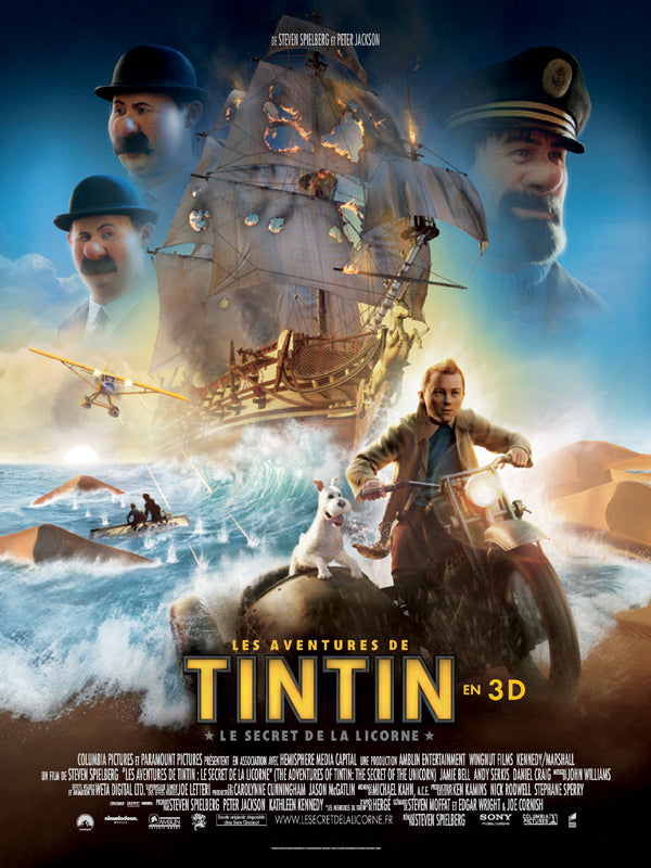 Les Aventures de Tintin le Secret de la Licorne [Blu-ray 3D à la Location] - flash vidéo