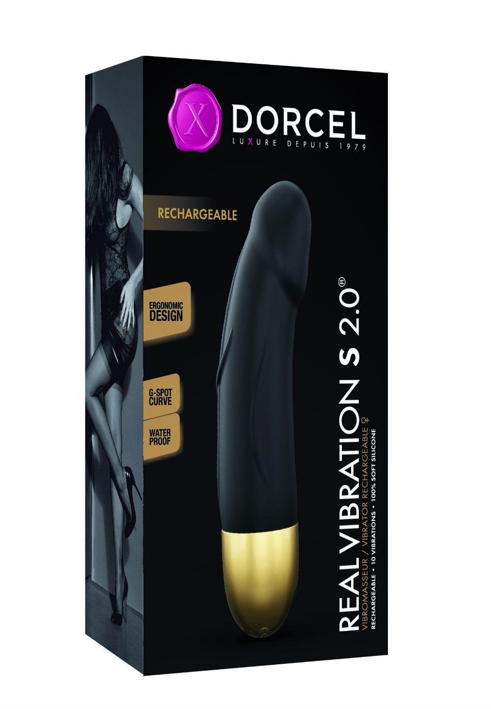 Vibromasseur Real Vibration S Gold Rechargeable [Sextoys] - flash vidéo
