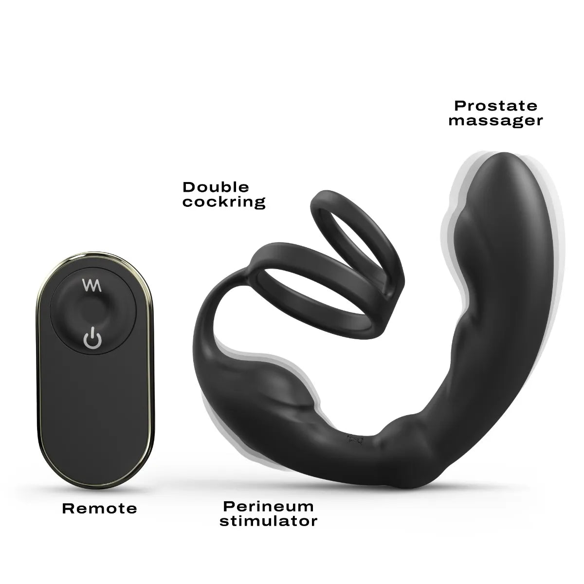 Stimulateur prostatique et double cockring P-Ring [sextoys]
